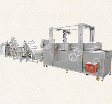 Línea de producción de alimentos fritos