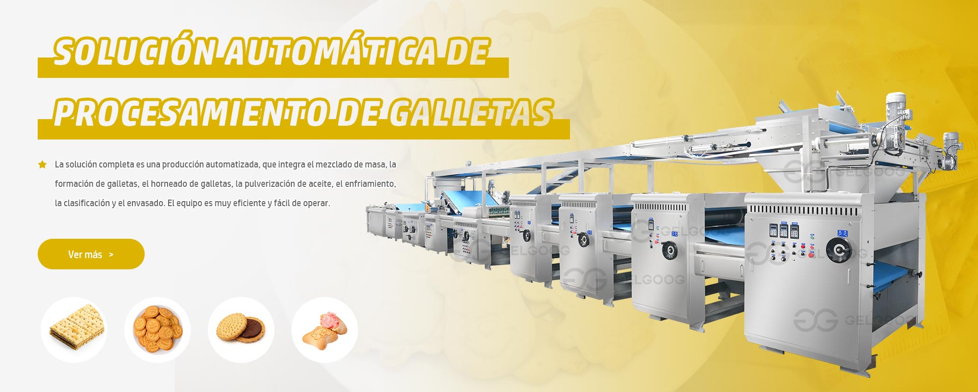 Línea de producción automática de galletas