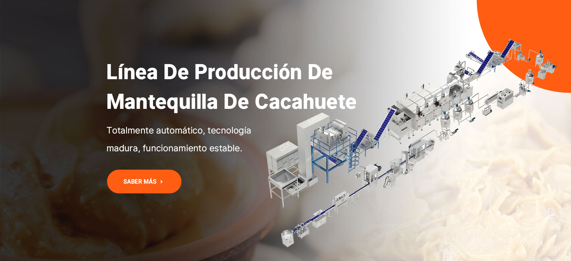 Línea De Producción De Mantequilla De Cacahuete
