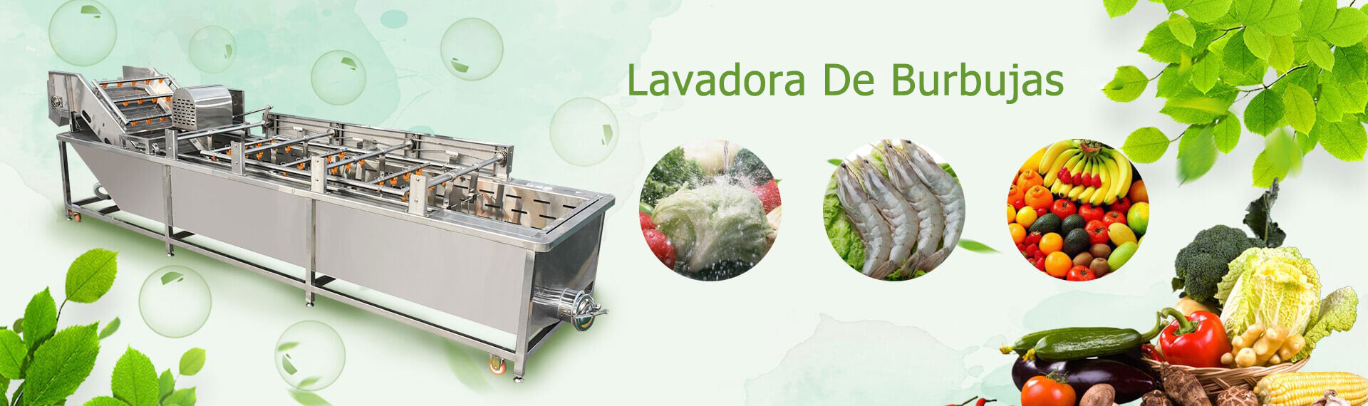 Lavadora automática tipo burbuja