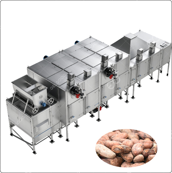 Équipement de torréfaction du cacao pour la production en continu | GELGOOG