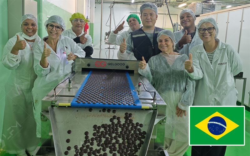 Ligne De Production De Gouttes De Chocolat Livrée Au Brésil