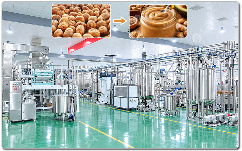 Ligne de production industrielle de beurre de souchet