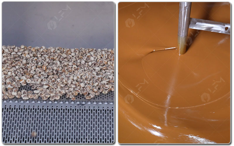 Produits finis issus de la solution de production de beurre de souchet
