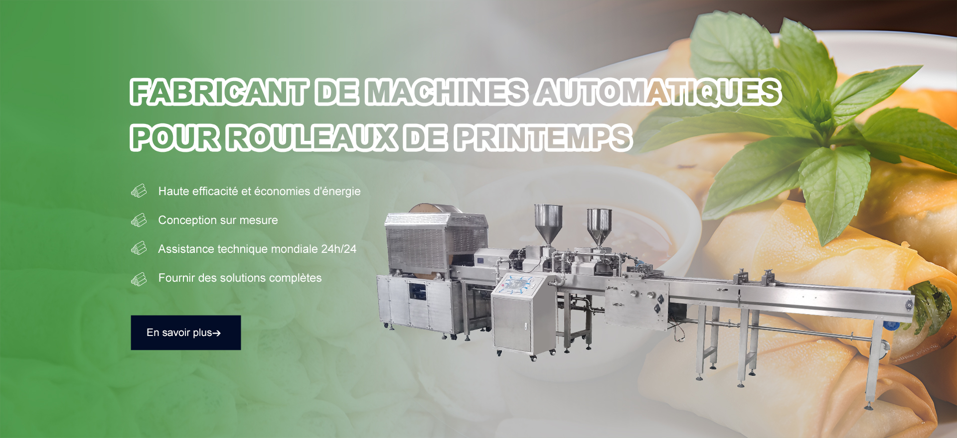 Fabricant professionnel de machines à rouleaux de printemps
