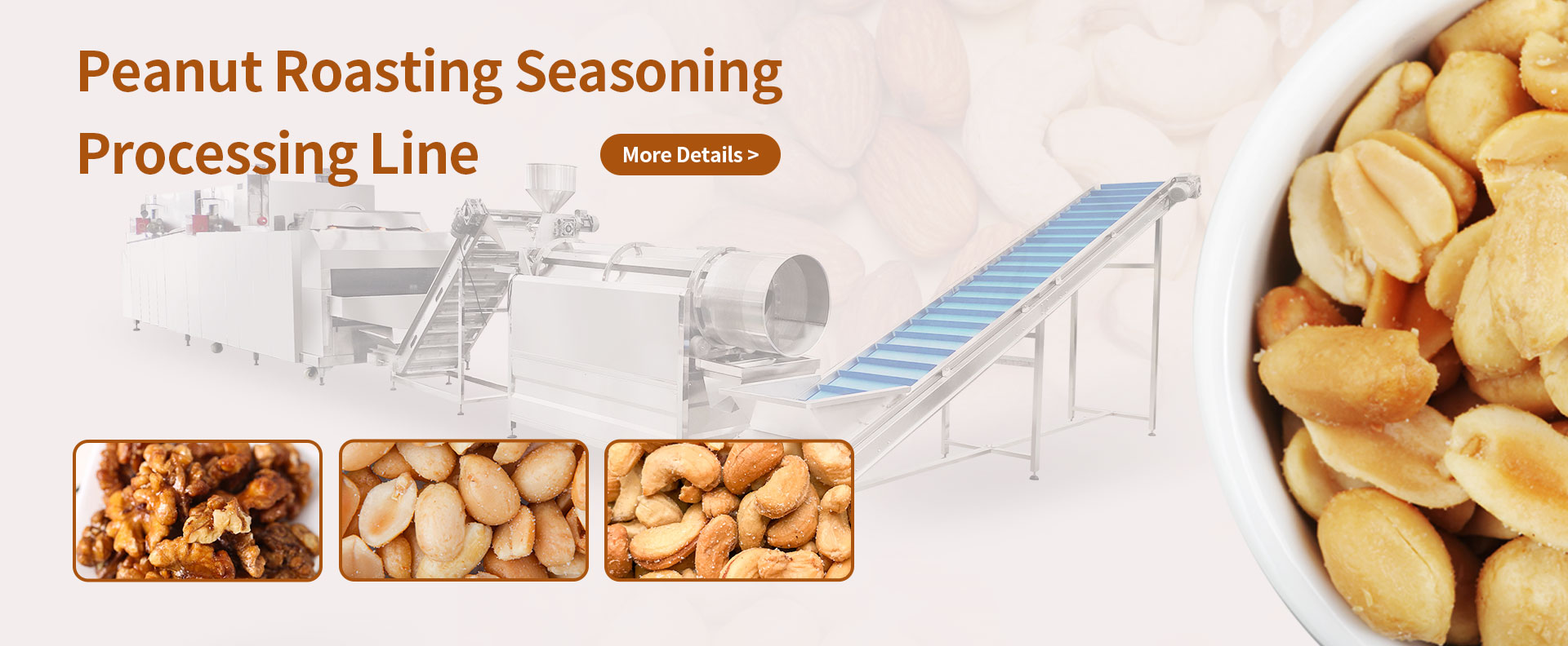 Peanut Roasting and Seasoning Line