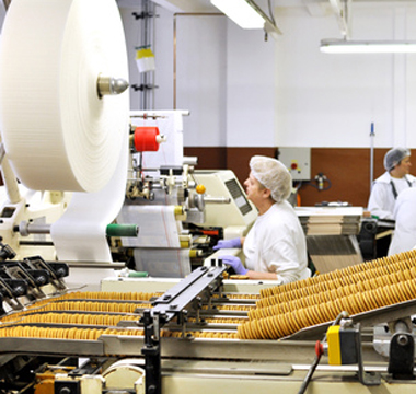 Biscuit making factory