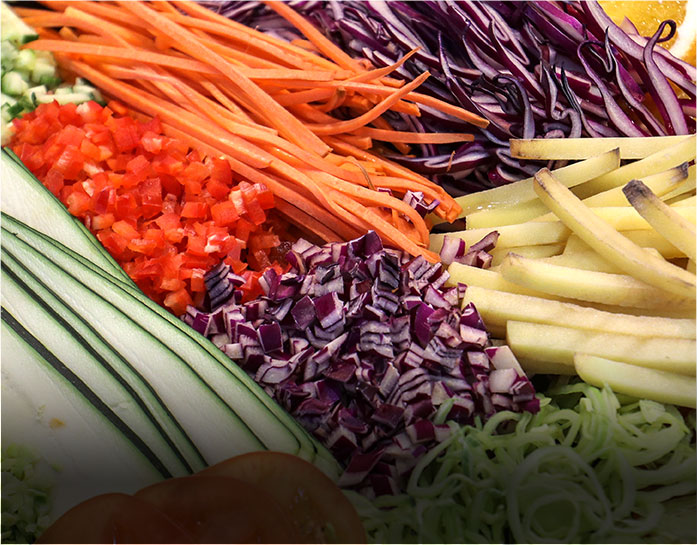 Fruit Vegetable Washing Cutting Processing Line