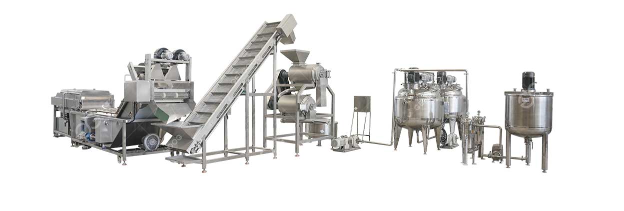 guacamole processing line