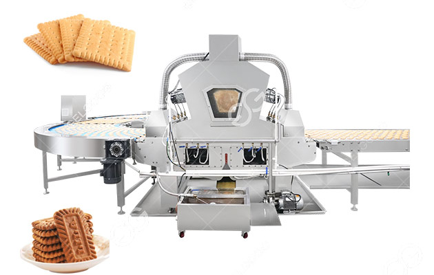 Máquina pulverizadora de aceite para galletas