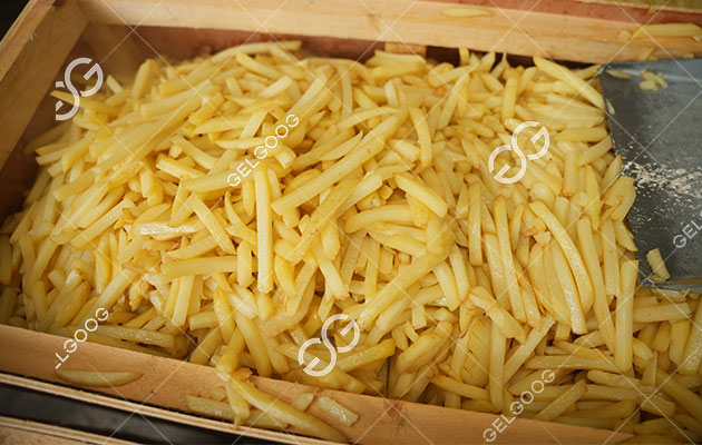 french fries making