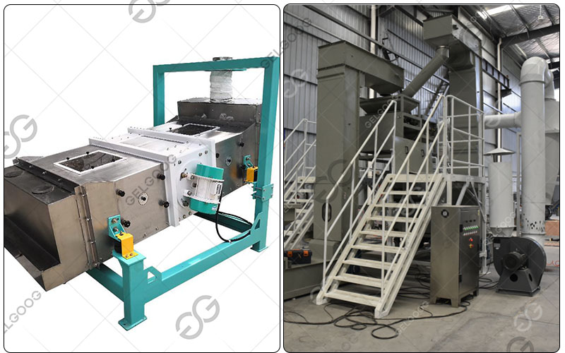 Vibrating cleaning screen 