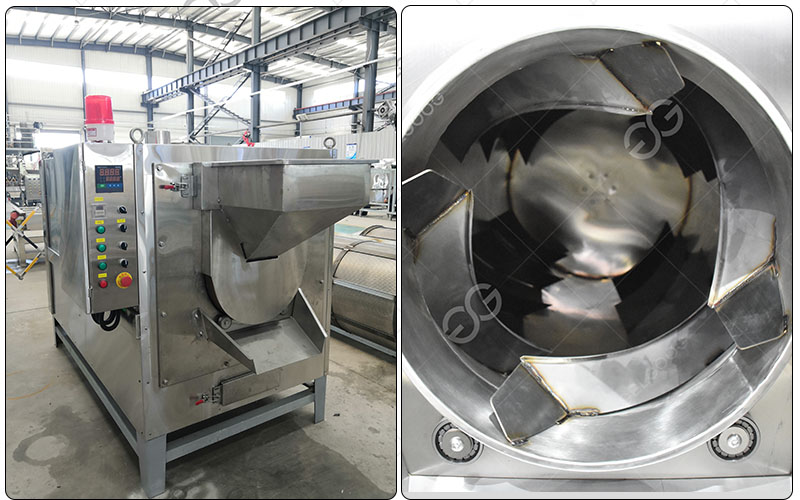 Drum cocoa roaster