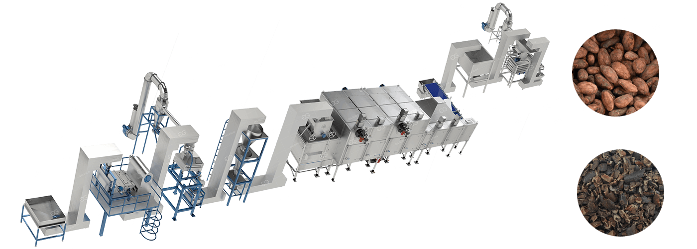 Industrial Cocoa Nibs Processing Line