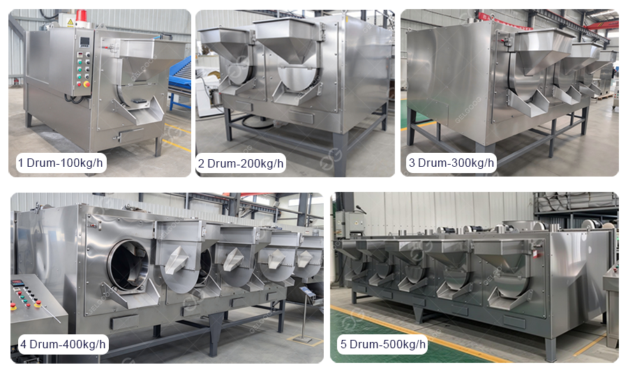 Drum Cocoa Roasting Machine with different capacity