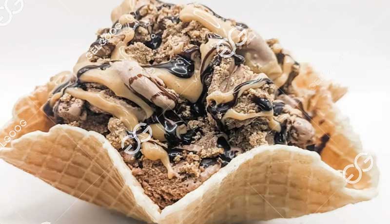 ice cream waffle bowl making machine