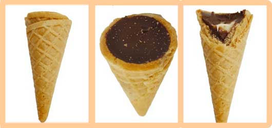 bite sized waffle cones production line