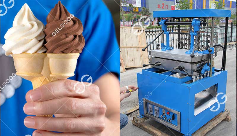 double ice cream cone machine