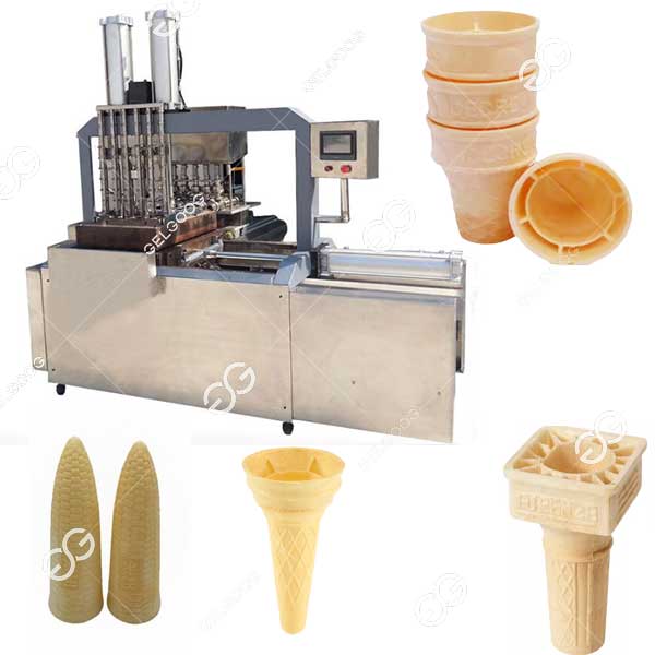 Semi-Automatic Ice Cream Wafer Cone Machine 