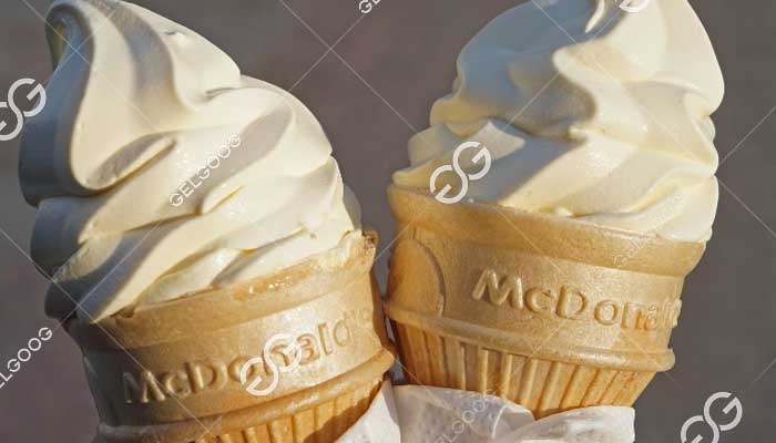 What is Mcdonald's ice cream cone made of