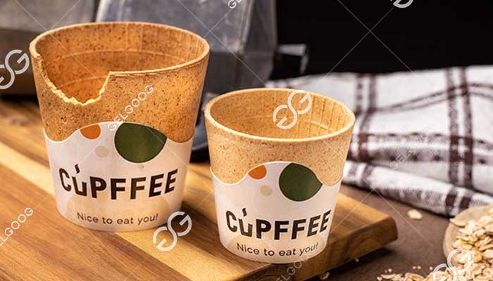 edible tea and coffee cup making machine