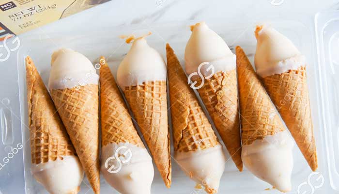 What are the raw materials in ice cream cones?