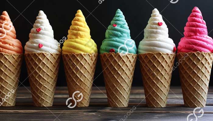 What are the raw materials in ice cream cones?