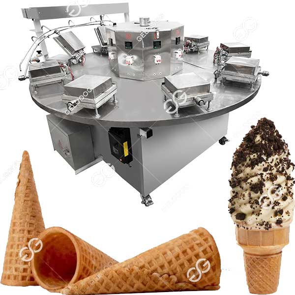 Fully Automatic Ice Cream Biscuit Cone Machine Stainless Steel