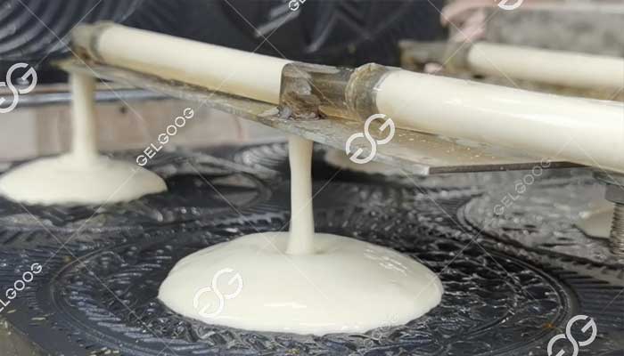the process of making ice cream cones