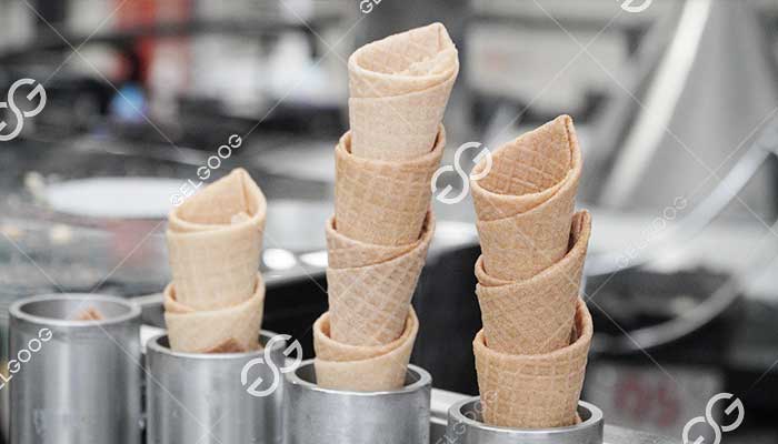 what is the cone of an ice cream made from