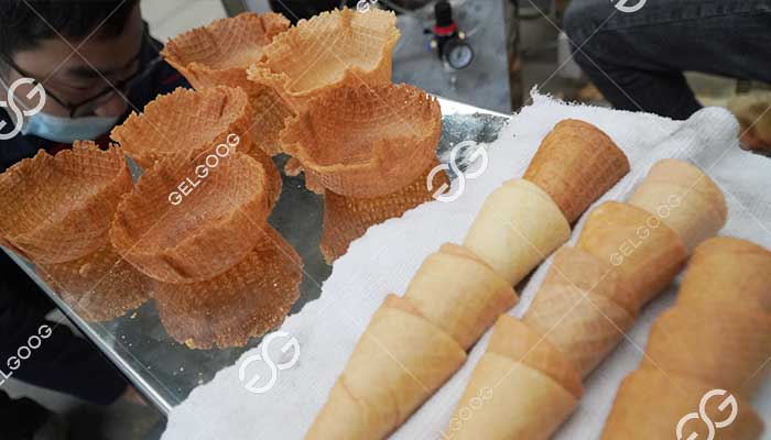 what is the cone of an ice cream made from