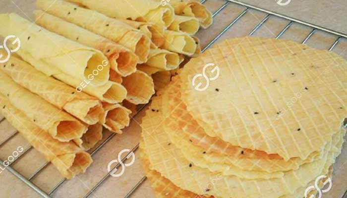 how are ice cream cones manufactured