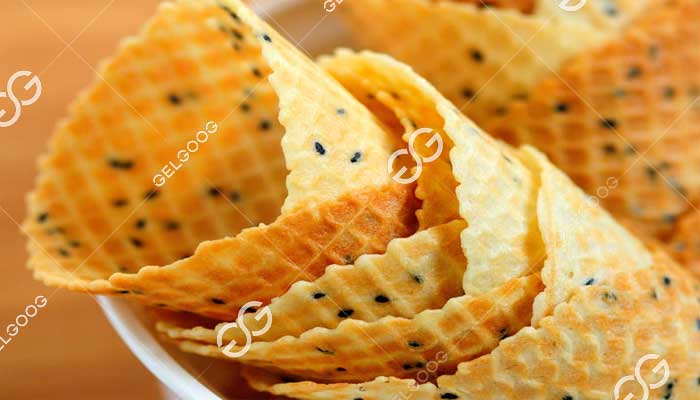 how are ice cream cones manufactured
