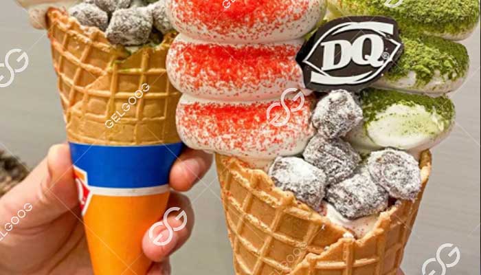 What are DQ cones made of