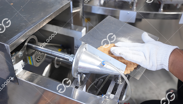 semi automatic cone production machine