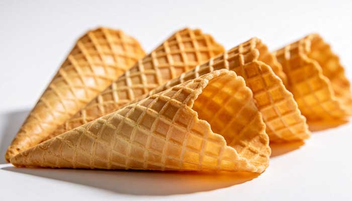 ice cream cone production line