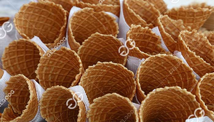 ice cream cone production process