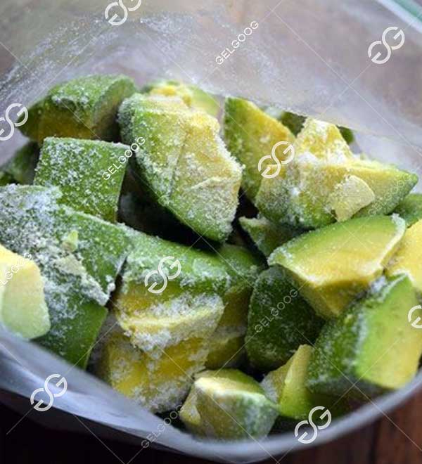 avocado chunk freezing production line