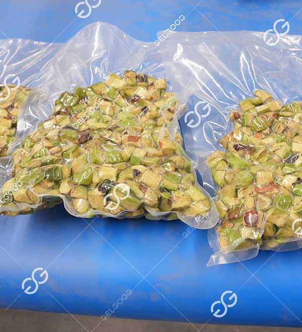 avocado chunk freezing production line