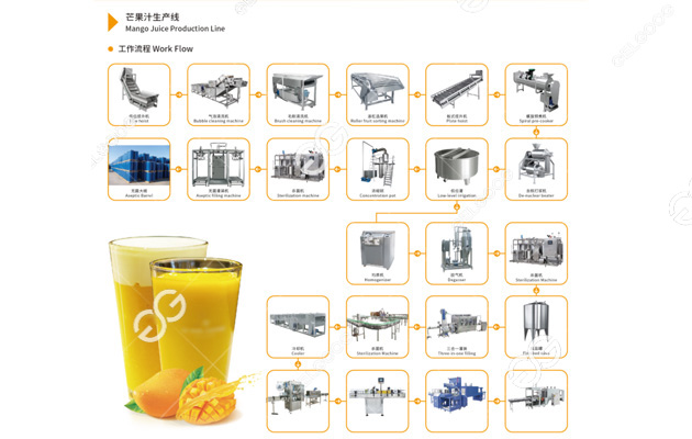 mango pulp processing line
