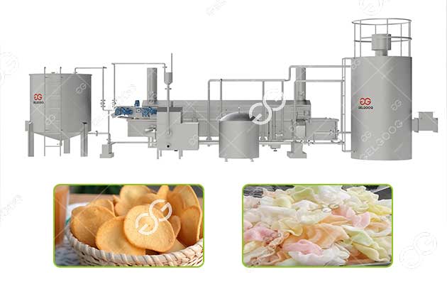 Automatic Prawn Crackers Shrimp Chips Production Line Manufacturer