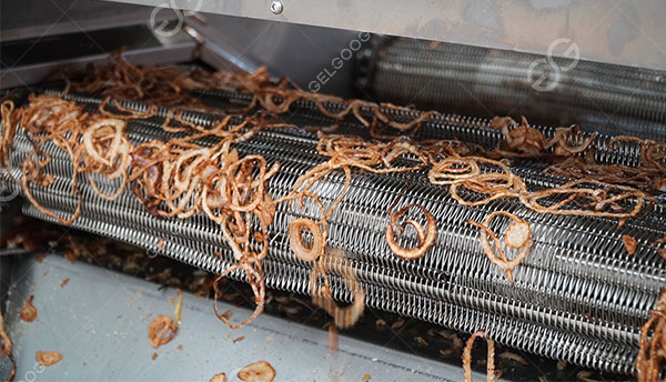onion frying machine