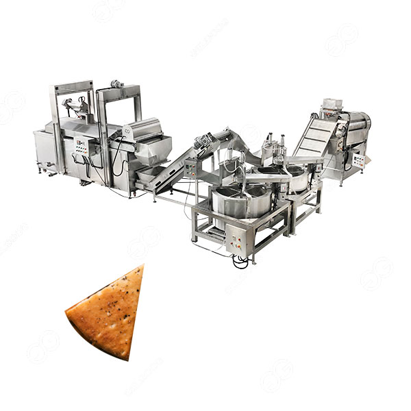 Fried Pita Chips Frying And Seasoning Machine