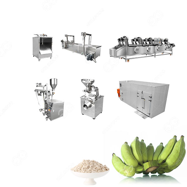 Zero Waste Plantain Flour Processing Machine Plant