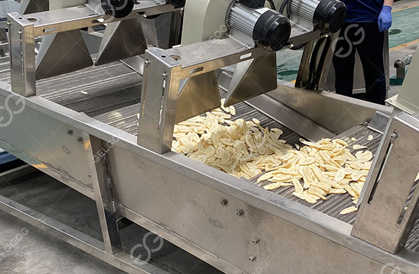 plantain slice air drying