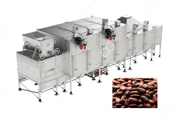 Automatic Gas Cocoa Bean Roasting Machine for Cocoa Powder