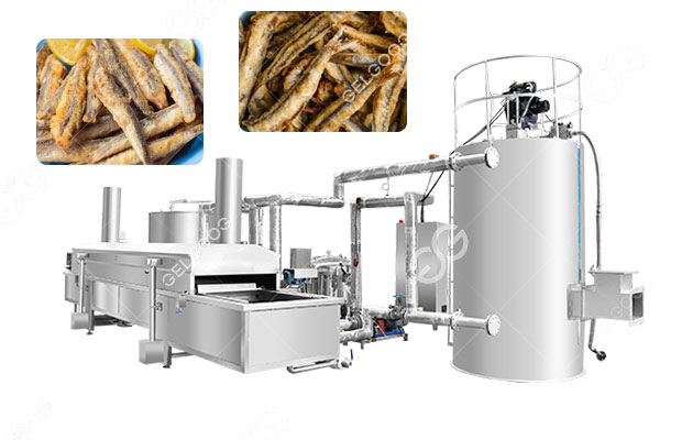 Anchovies Frying Machine