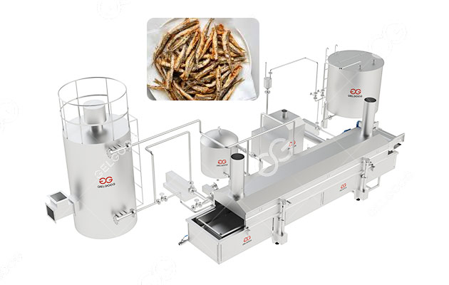 Anchovies Fish Frying Machine