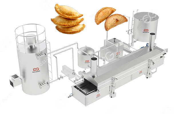 Industrial Empanada Frying Machine