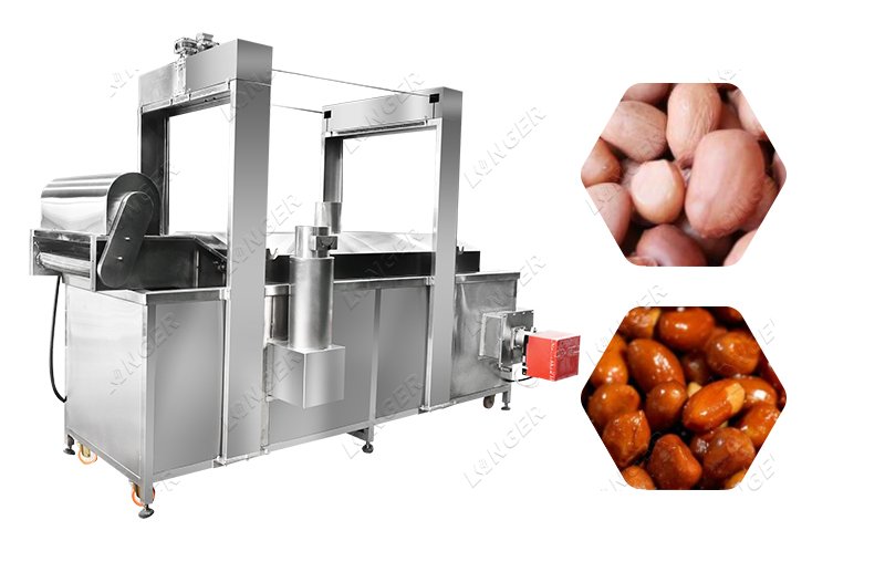 Continuous Nut Frying Machine